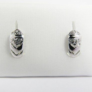 PENDIENTES NIÑA ORO BLANCO PIEDRA