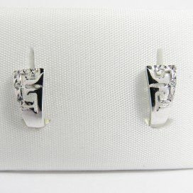 PENDIENTES NIÑA ORO BLANCO PIEDRA
