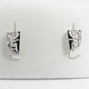 PENDIENTES NIÑA ORO BLANCO PIEDRA