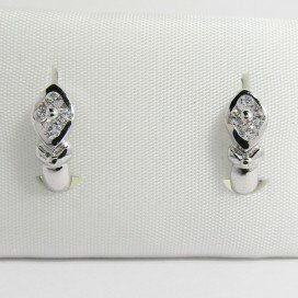 PENDIENTES NIÑA ORO BLANCO PIEDRA