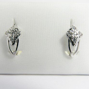 PENDIENTES NIÑA ORO BLANCO PIEDRA