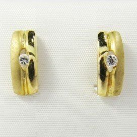 PENDIENTES NIÑA ORO AMARILLO PIEDRA