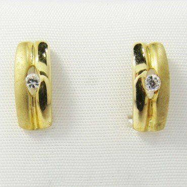PENDIENTES NIÑA ORO AMARILLO PIEDRA