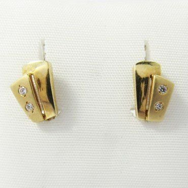 PENDIENTES NIÑA ORO AMARILLO PIEDRA