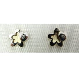 PENDIENTES NIÑA BICOLOR PIEDRA