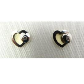 PENDIENTES NIÑA BICOLOR PIEDRA