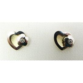 PENDIENTES NIÑA BICOLOR PIEDRA