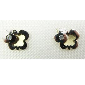 PENDIENTES NIÑA BICOLOR PIEDRA