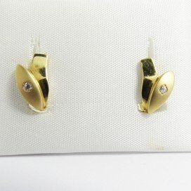 PENDIENTES NIÑA ORO AMARILLO PIEDRA