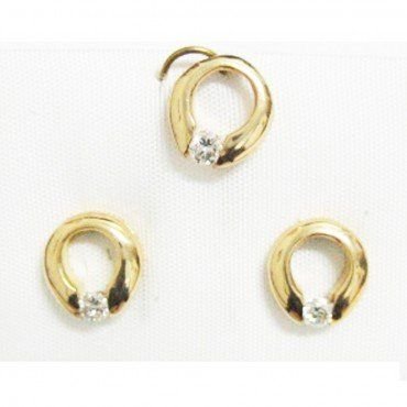 COLGANTE ORO AMARILLO BRILLANTES