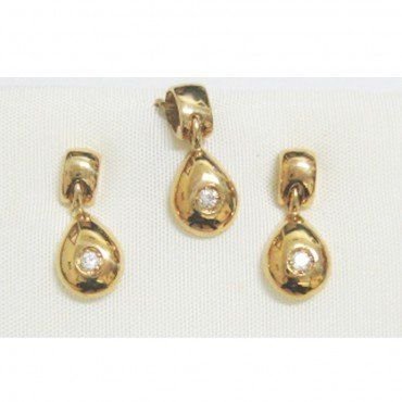 COLGANTE ORO AMARILLO PIEDRA