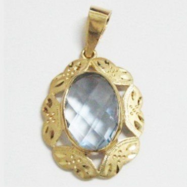 COLGANTE ORO AMARILLO PIEDRA