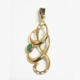 COLGANTE ORO AMARILLO PIEDRA