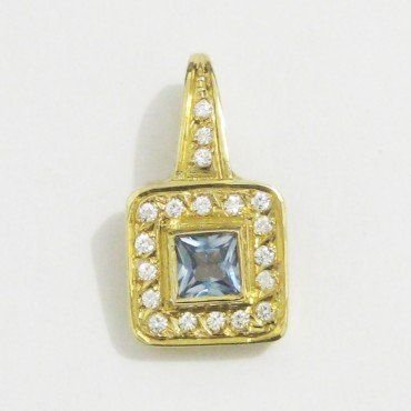 COLGANTE ORO AMARILLO PIEDRA