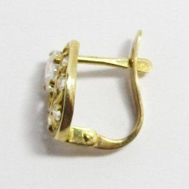 PENDIENTES NIÑA ORO AMARILLO PIEDRA