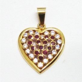 COLGANTE ORO AMARILLO PIEDRA