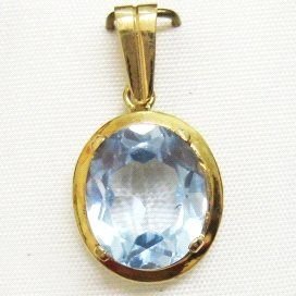 COLGANTE ORO AMARILLO PIEDRA