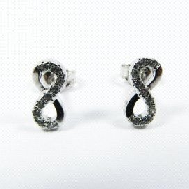 PENDIENTES NIÑA ORO BLANCO PIEDRA