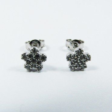 PENDIENTES NIÑA ORO BLANCO PIEDRA