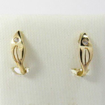 PENDIENTES NIÑA ORO AMARILLO PIEDRA