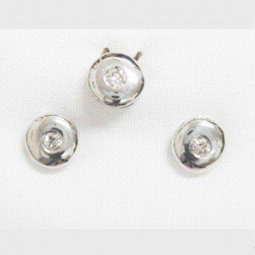 COLGANTE ORO BLANCO BRILLANTES