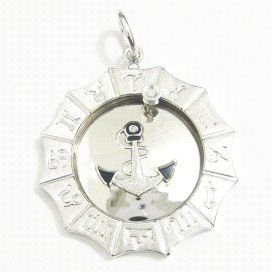 COLGANTE ORO BLANCO PIEDRA