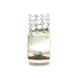 COLGANTE ORO BLANCO PIEDRA