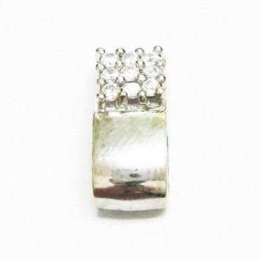 COLGANTE ORO BLANCO PIEDRA