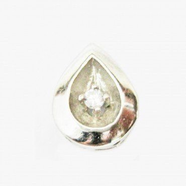 COLGANTE ORO BLANCO PIEDRA