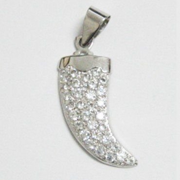COLGANTE ORO BLANCO PIEDRA