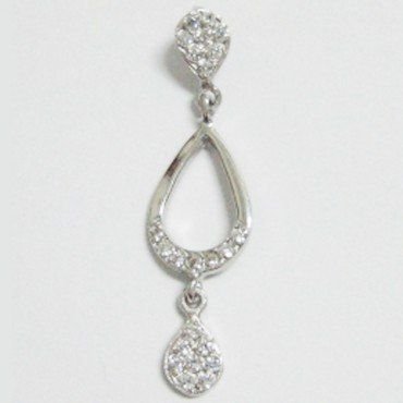 COLGANTE ORO BLANCO PIEDRA