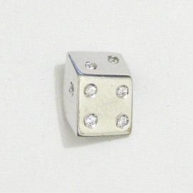 COLGANTE ORO BLANCO PIEDRA