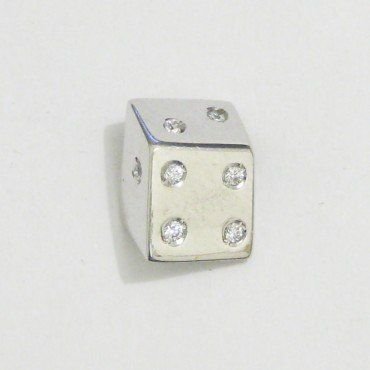 COLGANTE ORO BLANCO PIEDRA