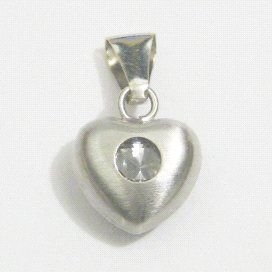 COLGANTE ORO BLANCO PIEDRA