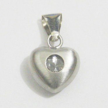 COLGANTE ORO BLANCO PIEDRA