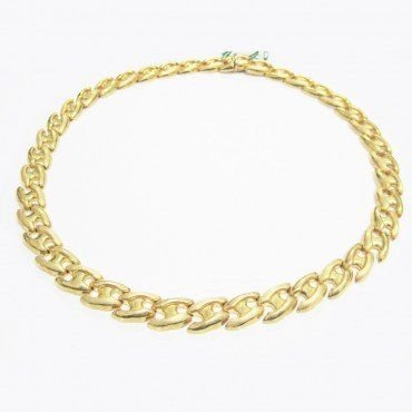 GARGANTILLA ORO AMARILLO ITALIANO LISO