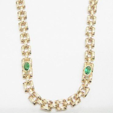 GARGANTILLA ORO AMARILLO PIEDRA