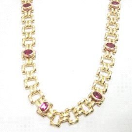 GARGANTILLA ORO AMARILLO PIEDRA