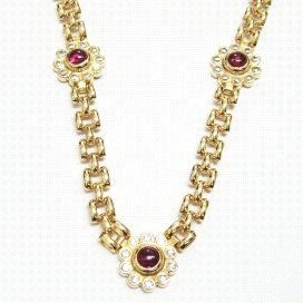 GARGANTILLA ORO AMARILLO PIEDRA