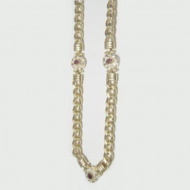 GARGANTILLA ORO AMARILLO PIEDRA