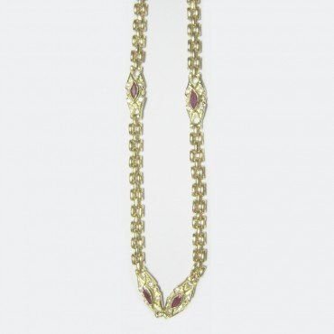 GARGANTILLA ORO AMARILLO PIEDRA