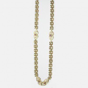 GARGANTILLA ORO AMARILLO PIEDRA