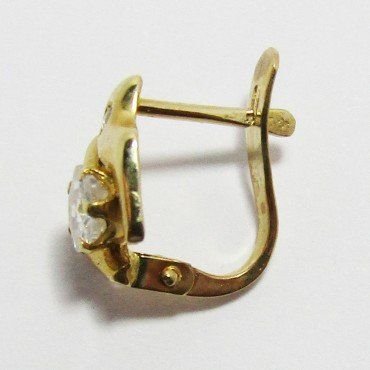 PENDIENTES NIÑA ORO AMARILLO PIEDRA