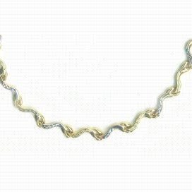 GARGANTILLA ORO BICOLOR ITALIANO LISO