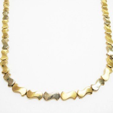 GARGANTILLA ORO BICOLOR ITALIANO LISO