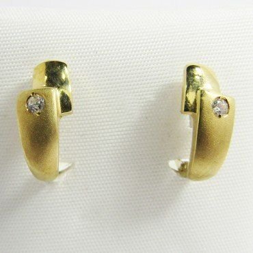PENDIENTES NIÑA ORO AMARILLO PIEDRA
