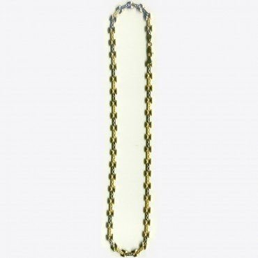 GARGANTILLA ORO BICOLOR ITALIANO LISO