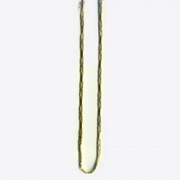 GARGANTILLA ORO BICOLOR ITALIANO LISO