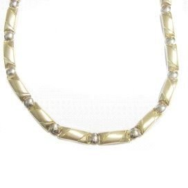 GARGANTILLA ORO BICOLOR ITALIANO LISO