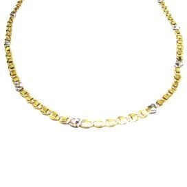GARGANTILLA ORO BICOLOR ITALIANO LISO